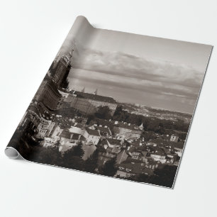 Papier Cadeau Château de Prague avec Cathédrale Saint Vitus en