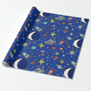 Papier Cadeau Chats dans la Tout-Occasion de l'espace