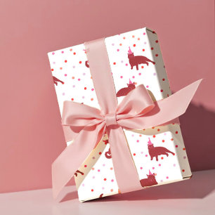 Papier Cadeau Chats Drôles Anniversaire Parfait