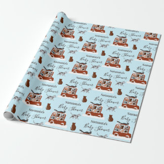Papier Cadeau Chats mignons dans un cadeau d'anniversaire d'hive