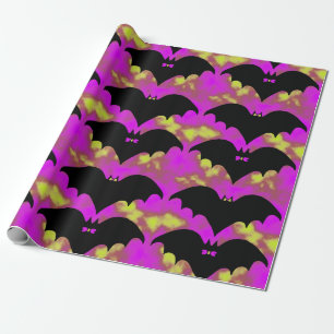Papier Cadeau Chauves-Basses Et Vaches Rose Jaune