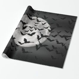 Papier Cadeau Chauves-souris et Pleine lune