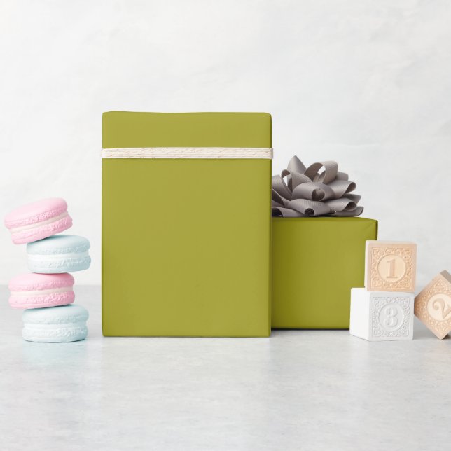 Papier Cadeau Chaux uni couleur vive Grape Vin vert clair (Baby Shower)