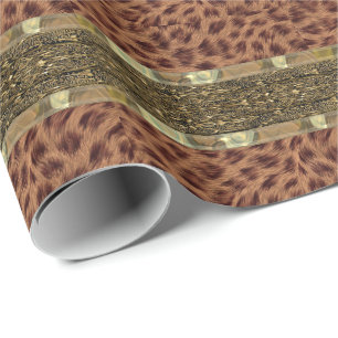 Papier Cadeau Cheetah Girl Belle bande