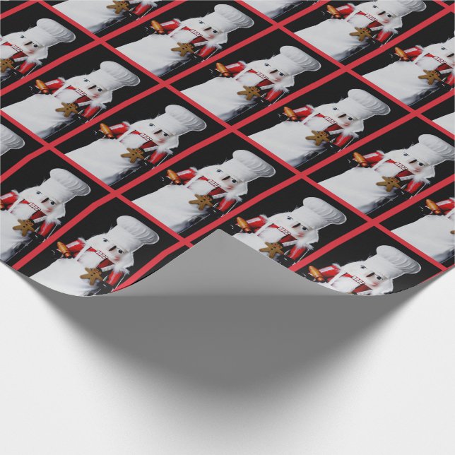 Papier Cadeau Chef Nutcracker Motif (Coin)
