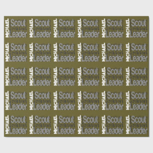Papier Cadeau Chef Scout Extraordinaire PERSONNALISÉ
