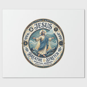 Papier Cadeau Chemise de bien-être Jésus Gentle Movement Foi bas