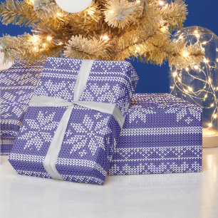 Papier Cadeau Chemise de Noël en tricot de laine Noël 