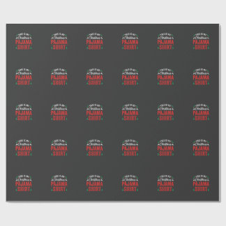 Papier Cadeau Chemise de pyjama de Noël drôle de vacances