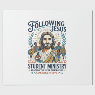 Papier Cadeau Chemise de style Camp de jeunesse Merch Église Jés