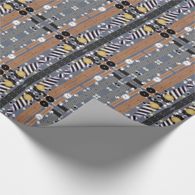 Papier Cadeau Chemises Ceintures Cravate Mode (Coin)