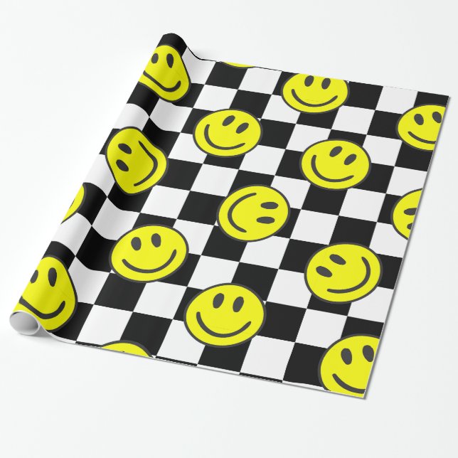 Papier Cadeau chèque en noir super (Déroulé)