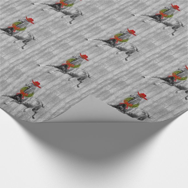 Papier Cadeau Cheval Amour Pays Ouest Noël Barne Bois (Coin)