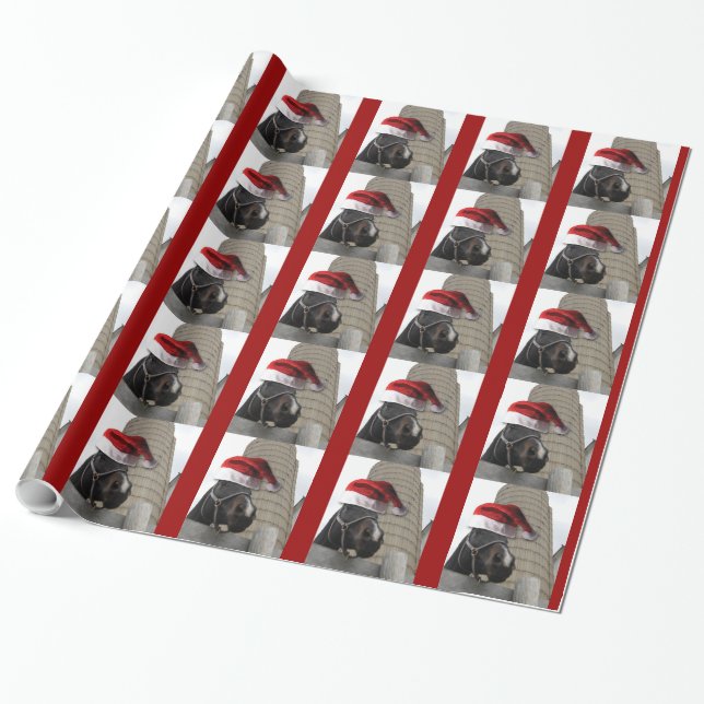 Papier Cadeau Cheval de la ferme de Noël (Déroulé)
