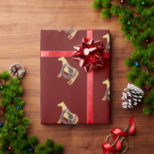 Papier Cadeau cheval, selle à chaussures