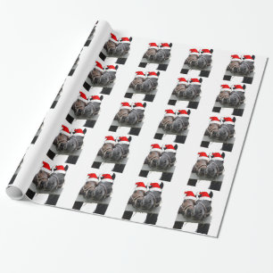 Papier Cadeau Chevaux de Noël