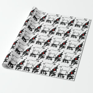 Papier Cadeau Chèvre roches chinois vietnamien Année Zodiac papi