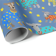 Chèvres en pyjama avec Stars Bleu Motif