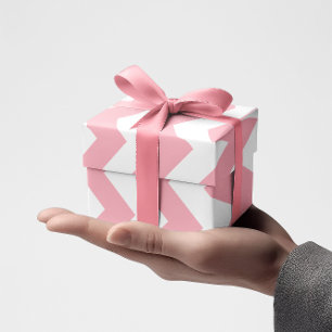 Papier Cadeau Chevron rose