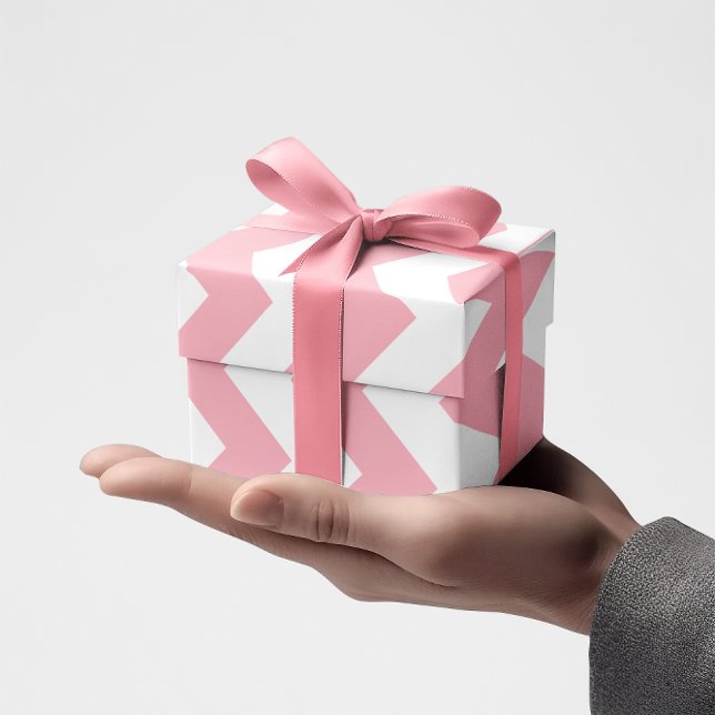 Papier Cadeau Chevron rose (Pink Zigzag)