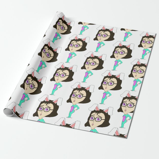 Papier Cadeau chibi bunnygirl (Déroulé)