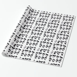 Papier Cadeau Chibi Emo Goth