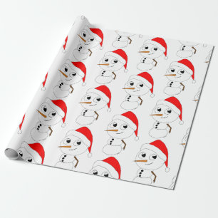 Papier Cadeau chibi snowman
