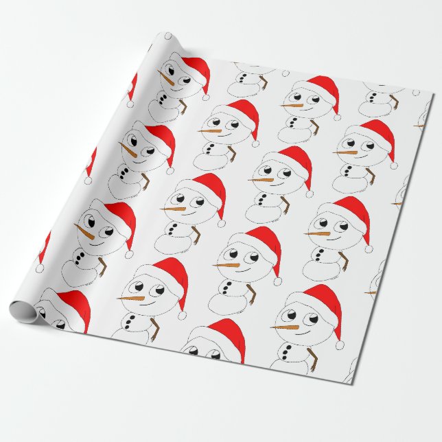 Papier Cadeau chibi snowman (Déroulé)