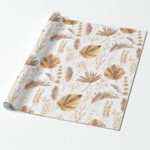 Chic Boho Pampas Palm Feuille Faux Parties scintil