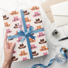 Papier Cadeau Chic Cowgirl Casquettes