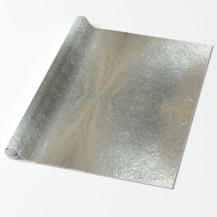 Papier Cadeau Chic de fête élégant de gris argenté