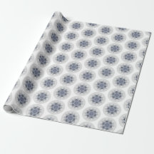 Chic de Snowflake Blue Grey Boho