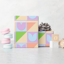Chic et mignon Pastel Blue Blush Pink Tulips