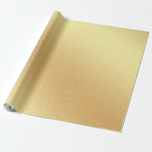 Papier Cadeau Chic Faux Gold Parties scintillant Élégant cadeau