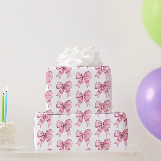 Papier Cadeau Chic Girl Rose Bows Anniversaire (Cadeaux de fête)