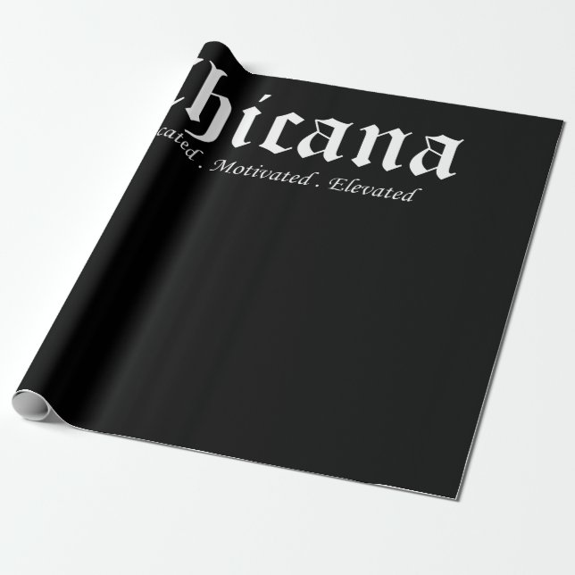 Papier Cadeau Chicana instruite Motivé Latina Gradua (Déroulé)