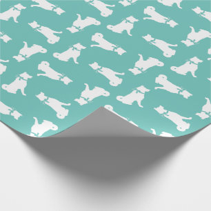 Papier Cadeau Chien Akita Puppy