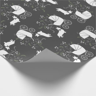 Papier Cadeau Chien Baby shower de Corgi