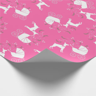 Papier Cadeau Chien Baby shower Doberman