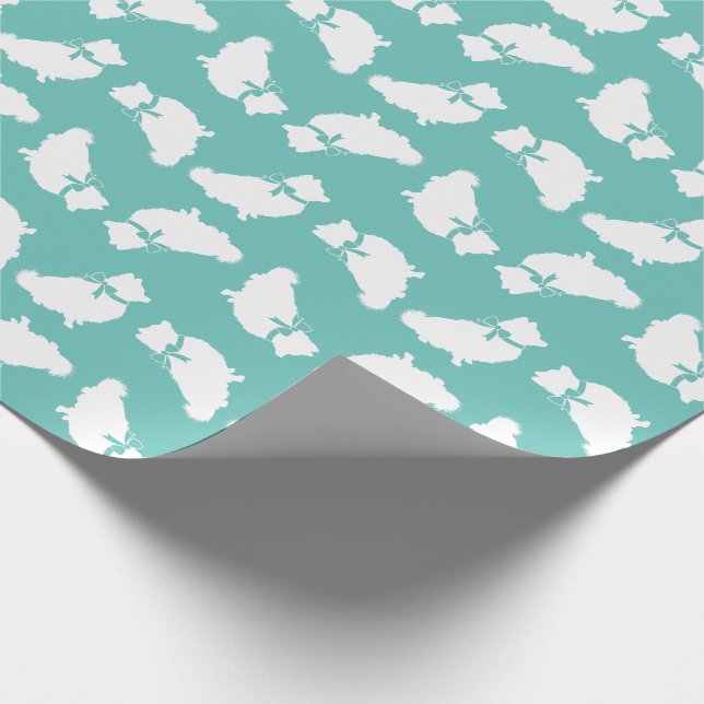 Papier Cadeau Chien Chien Chien Poméranie (Coin)
