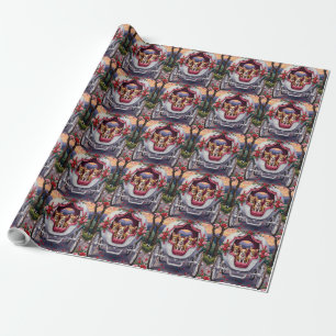 Papier Cadeau Chien Chihuahua pour la Saint-Valentin