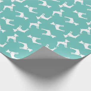 Papier Cadeau Chien chiot de Rat Terrier