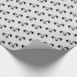Papier Cadeau Chien dalmate tacheté noir