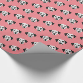 Papier Cadeau Chien Dalmatien à poitrine noire