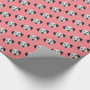 Papier Cadeau Chien Dalmatien à poitrine noire