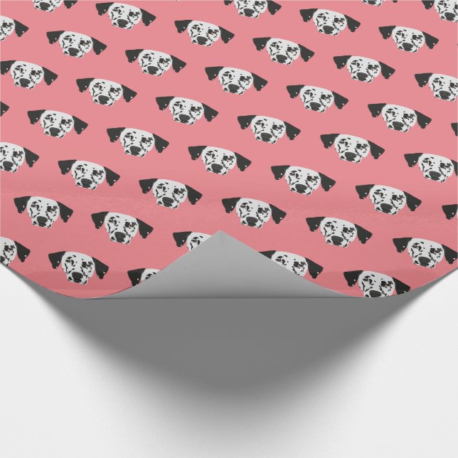 Papier Cadeau Chien Dalmatien à poitrine noire (Coin)