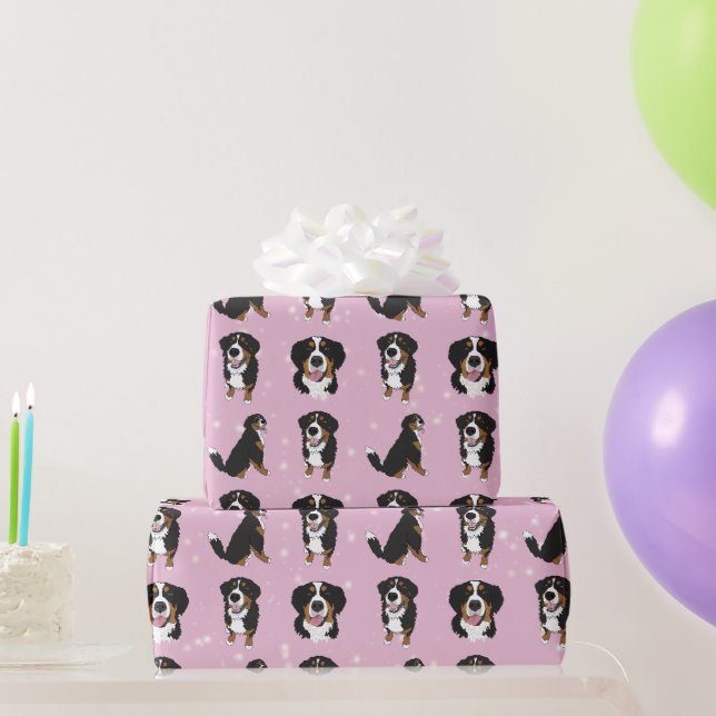 Papier Cadeau Chien de montagne bernois (Cadeaux de fête)