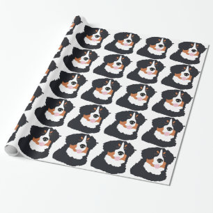 Papier Cadeau Chien de montagne de Bernese