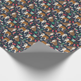 Papier Cadeau Chien de Noël