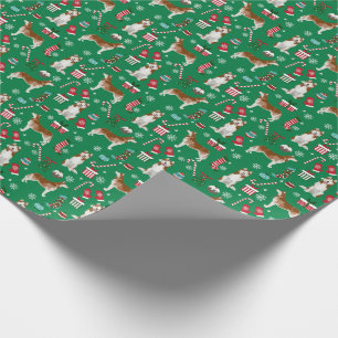 Papier Cadeau Chien de Noël de Red Husky